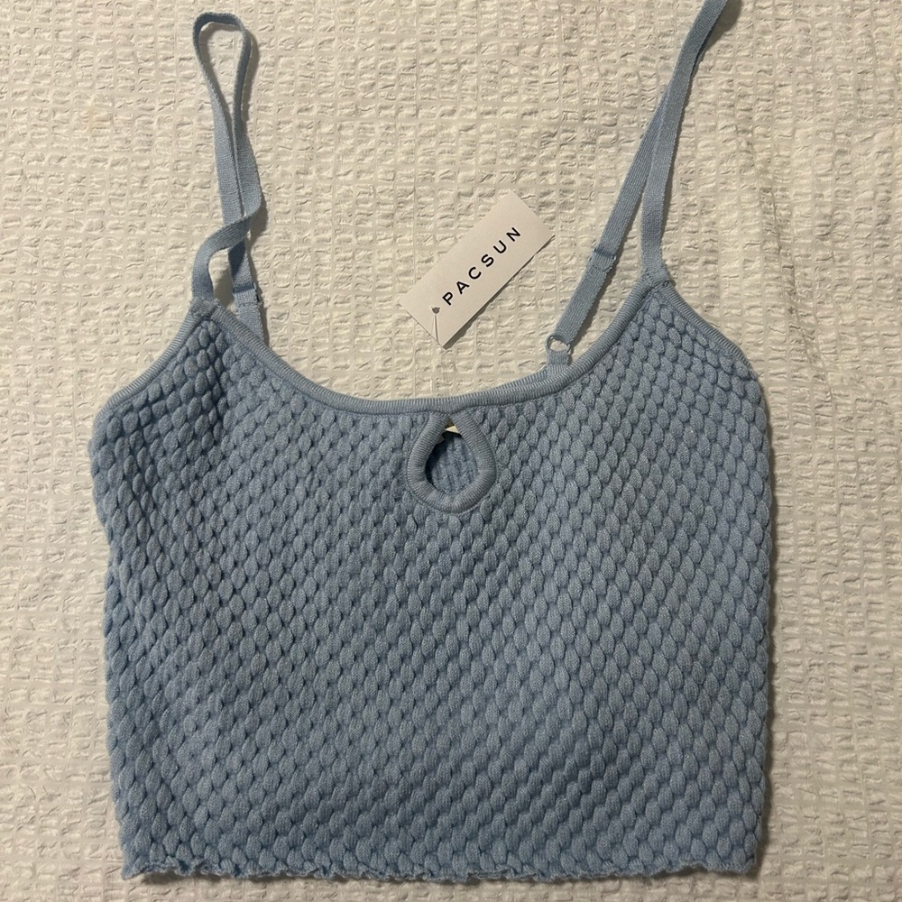 pacsun blue tank top